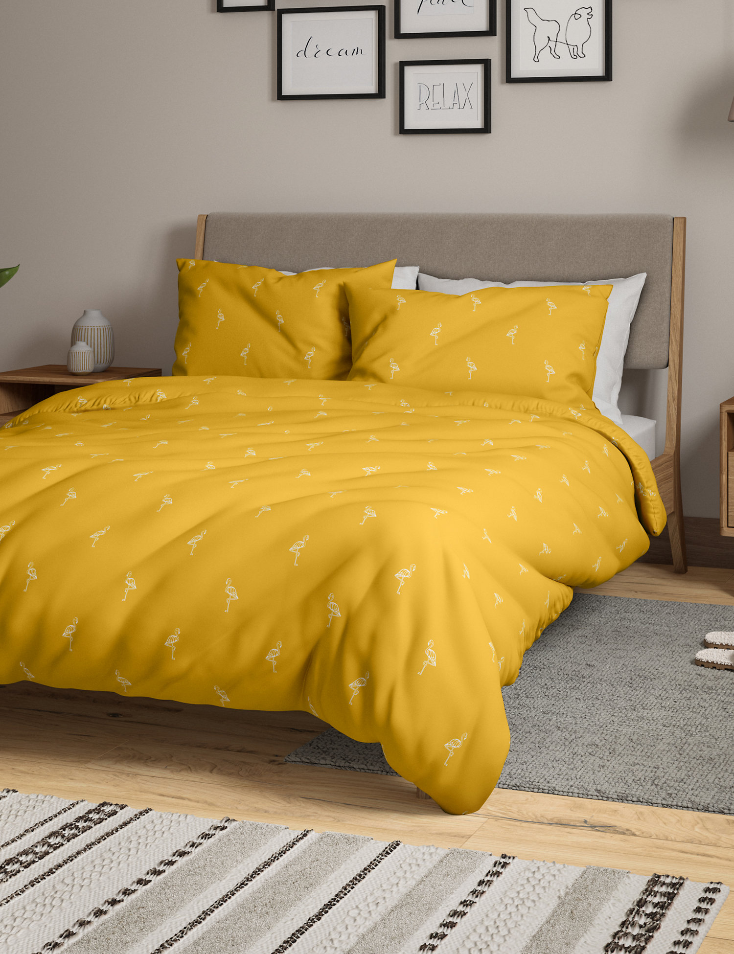 M&S 2 Pack Flamingo Bedding Sets