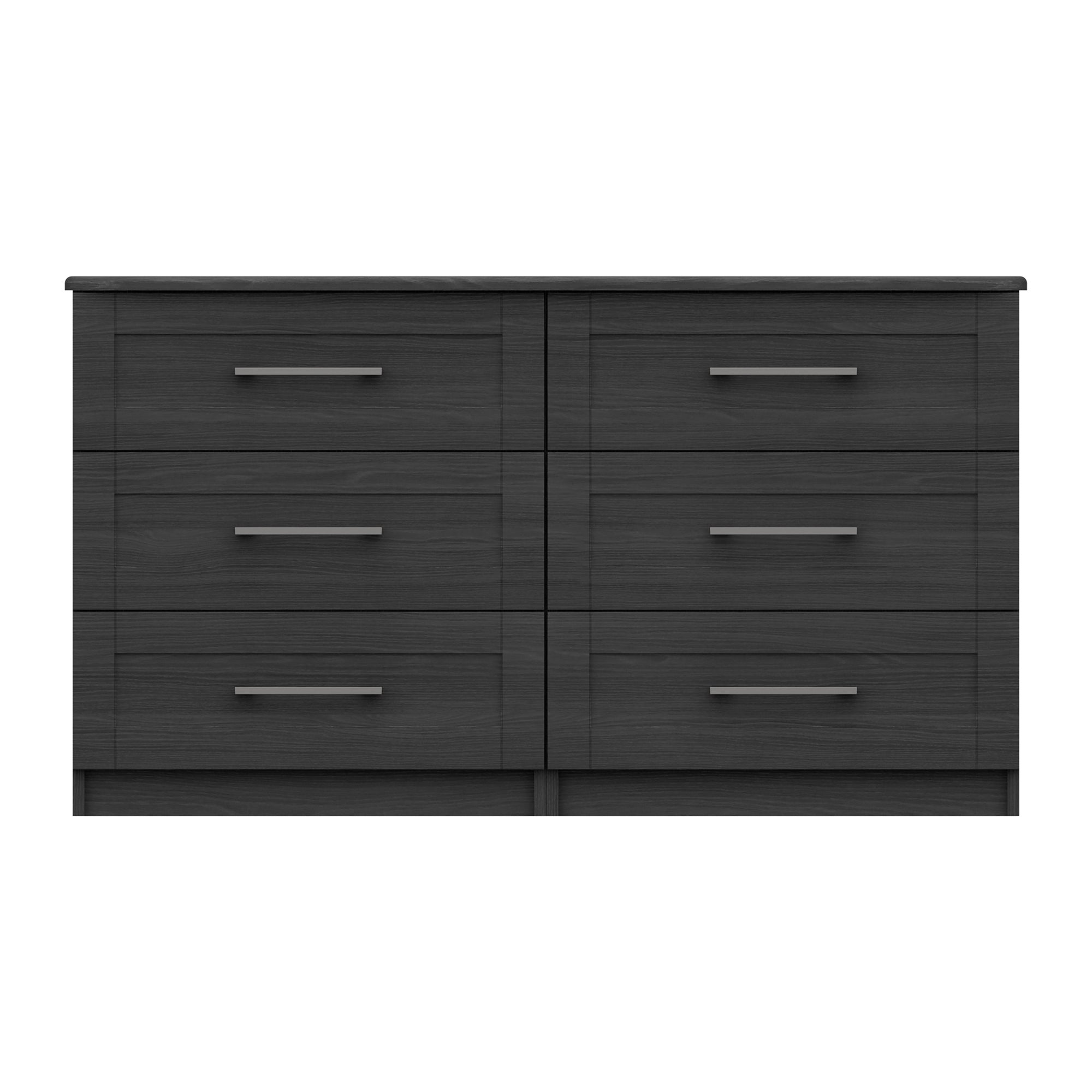 Ethan Graphite 3 Drawer Double Chest Grey
