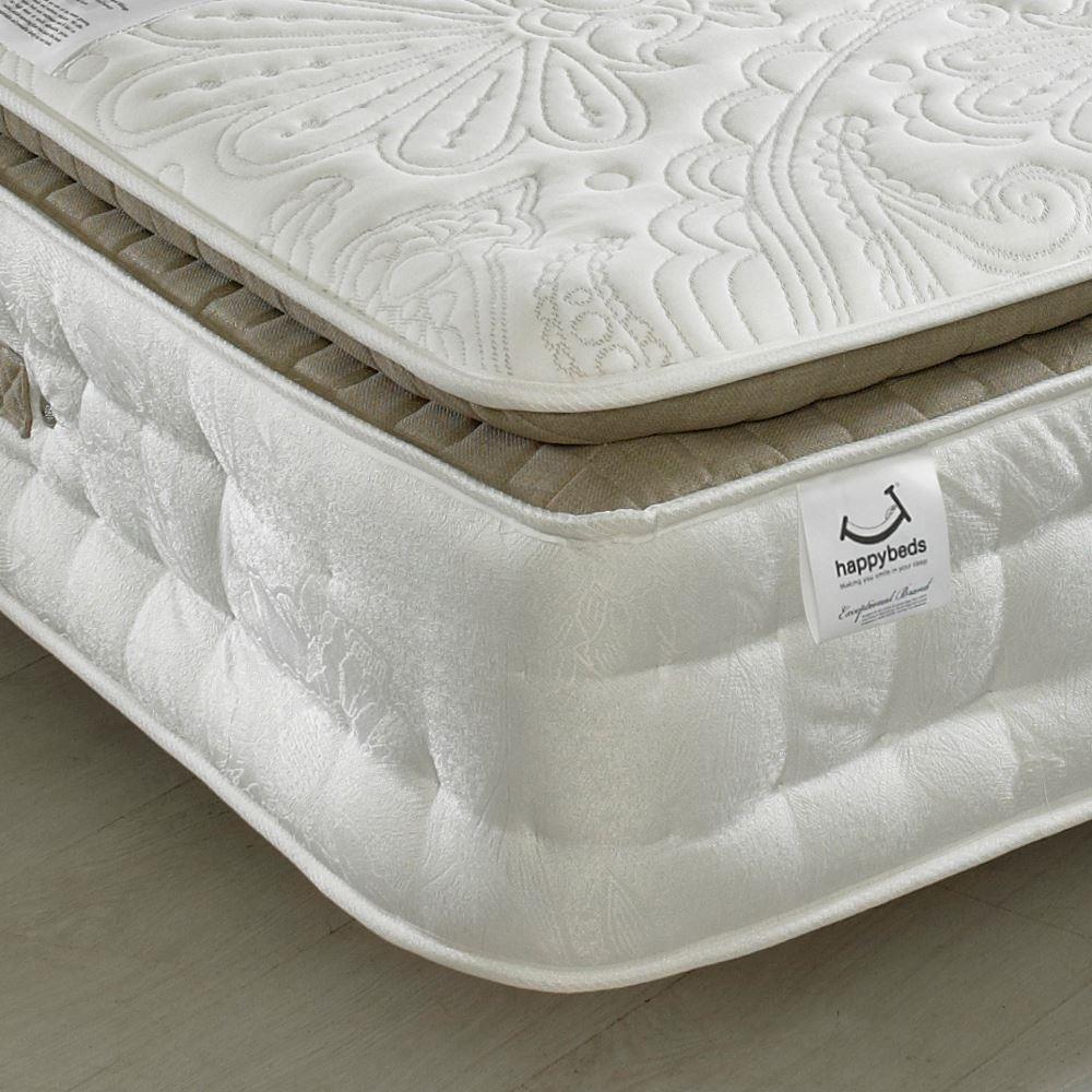 Windsor 3000 Pocket Sprung Memory Wool Orthopaedic Pillow Top Mattress - 5ft King Size (150 x 200 cm)