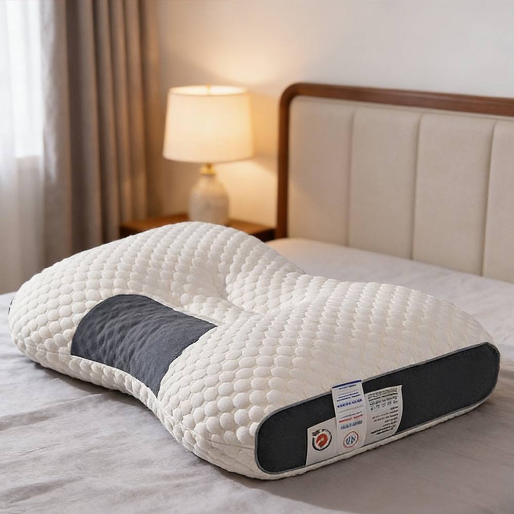 Ventryn 1000g Memory Foam Cervical Pillow for Neck Shoulder Pain in White