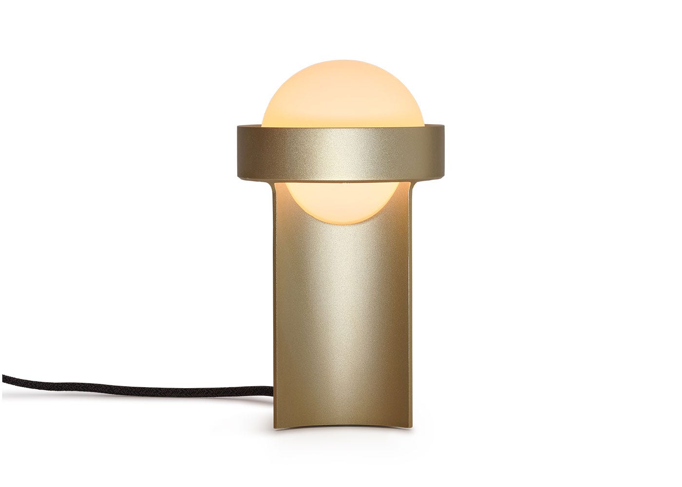 Tala Loop Table Lamp Gold Small with Sphere III Bulb