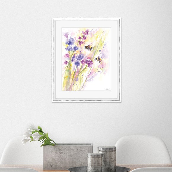 The Art Group Bees & Wildflowers Framed Print
