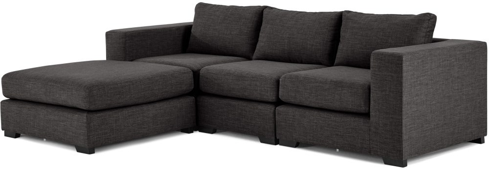 Mortimer 4 Seater Modular Corner Sofa, Seal Grey