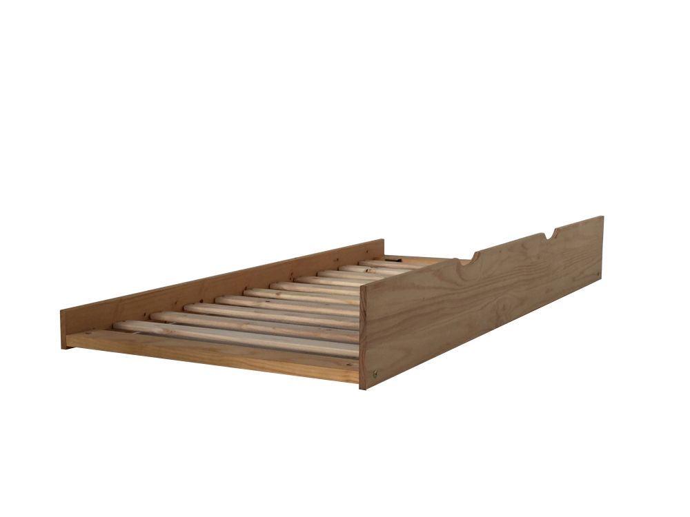 Waxed Pine Underbed Guest Trundle Frame