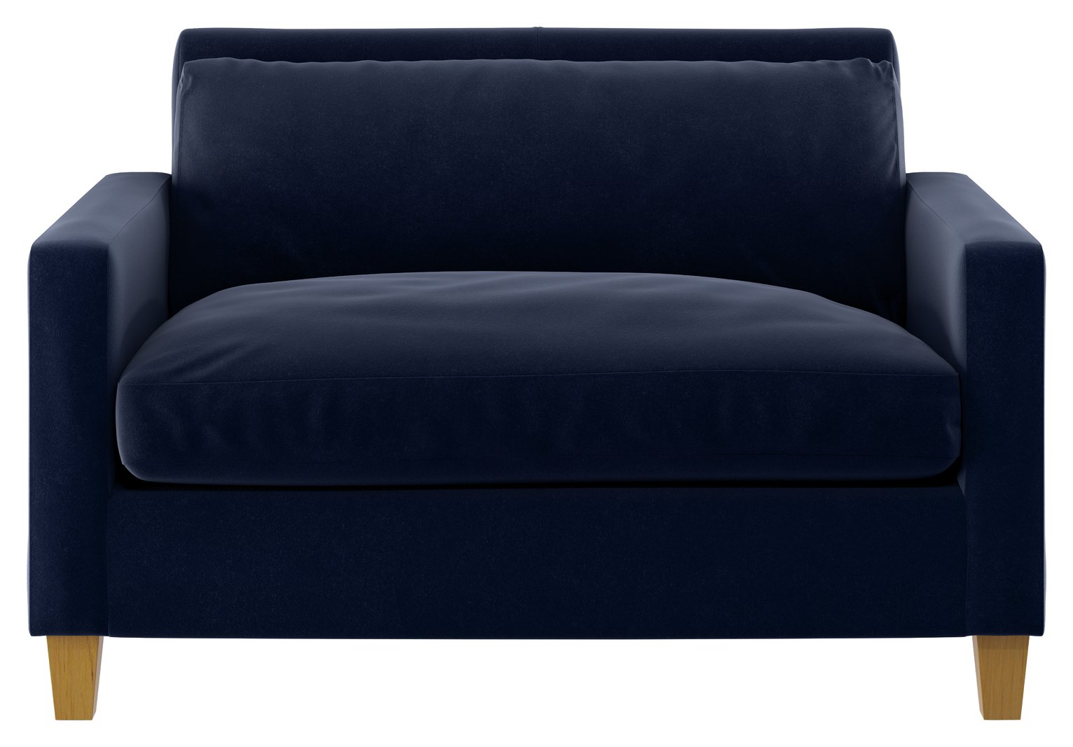 Habitat Chester Velvet Cuddle Chair - Navy