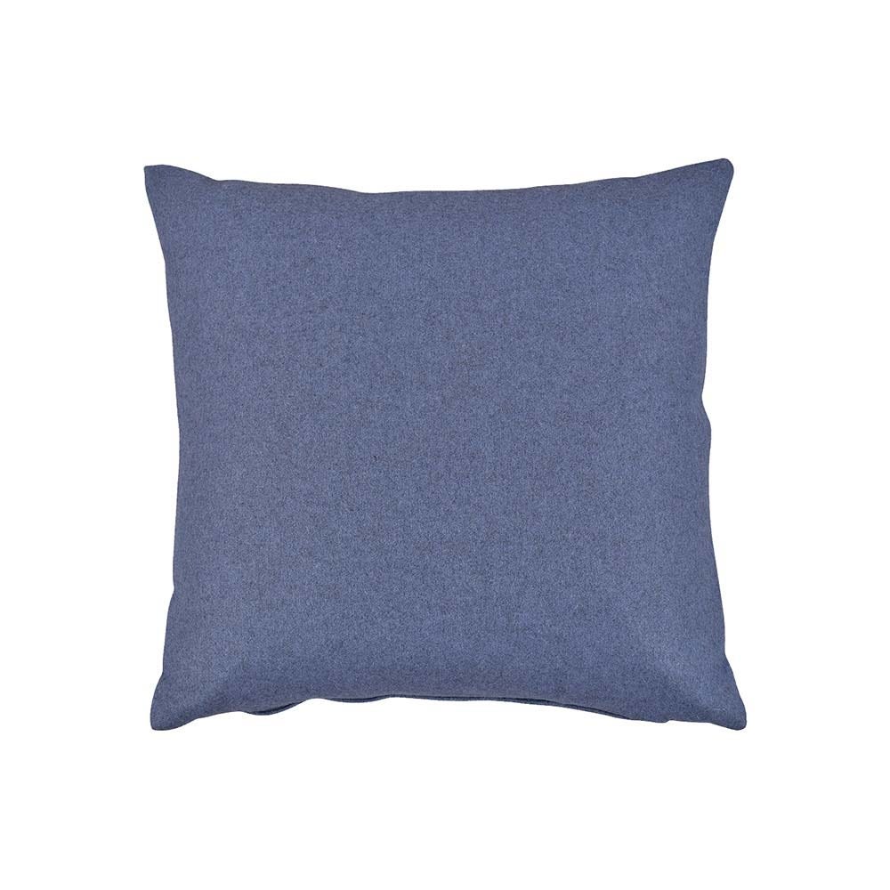 Heal's Islington Rec Wool Cushion Blue 55 x 55cm 2
