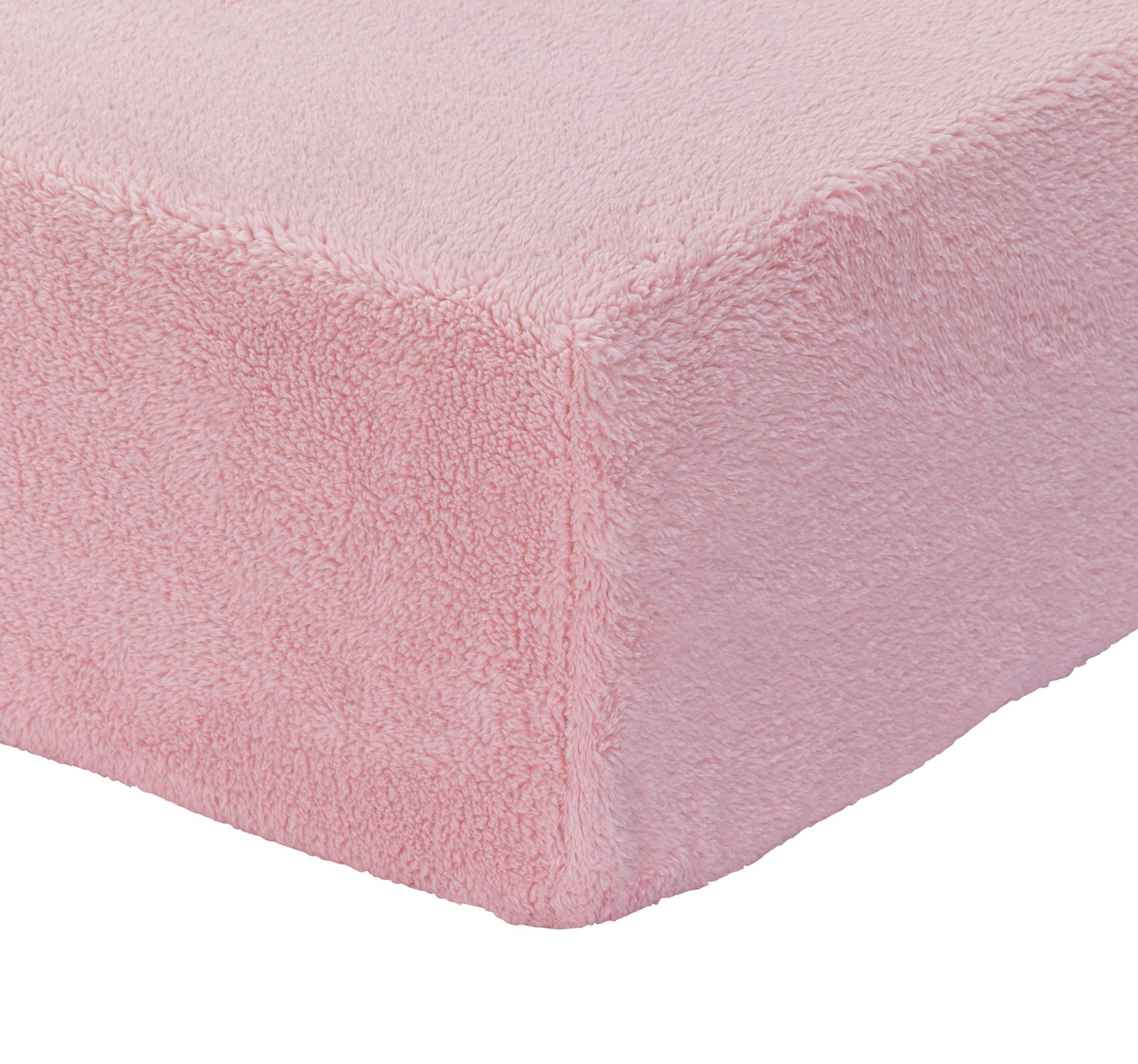 Argos Home Fleece 28cm Fitted Sheet - Double