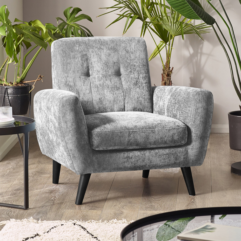Monza - Armchair - Dove Grey - Fabric