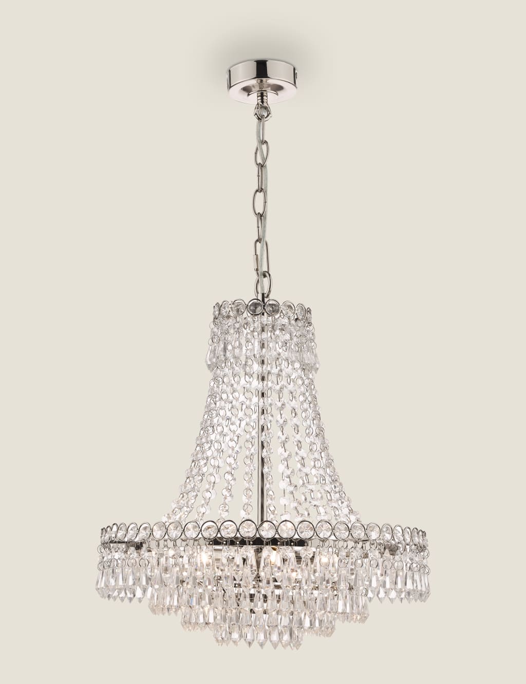Laura Ashley Enid Chandelier Silver
