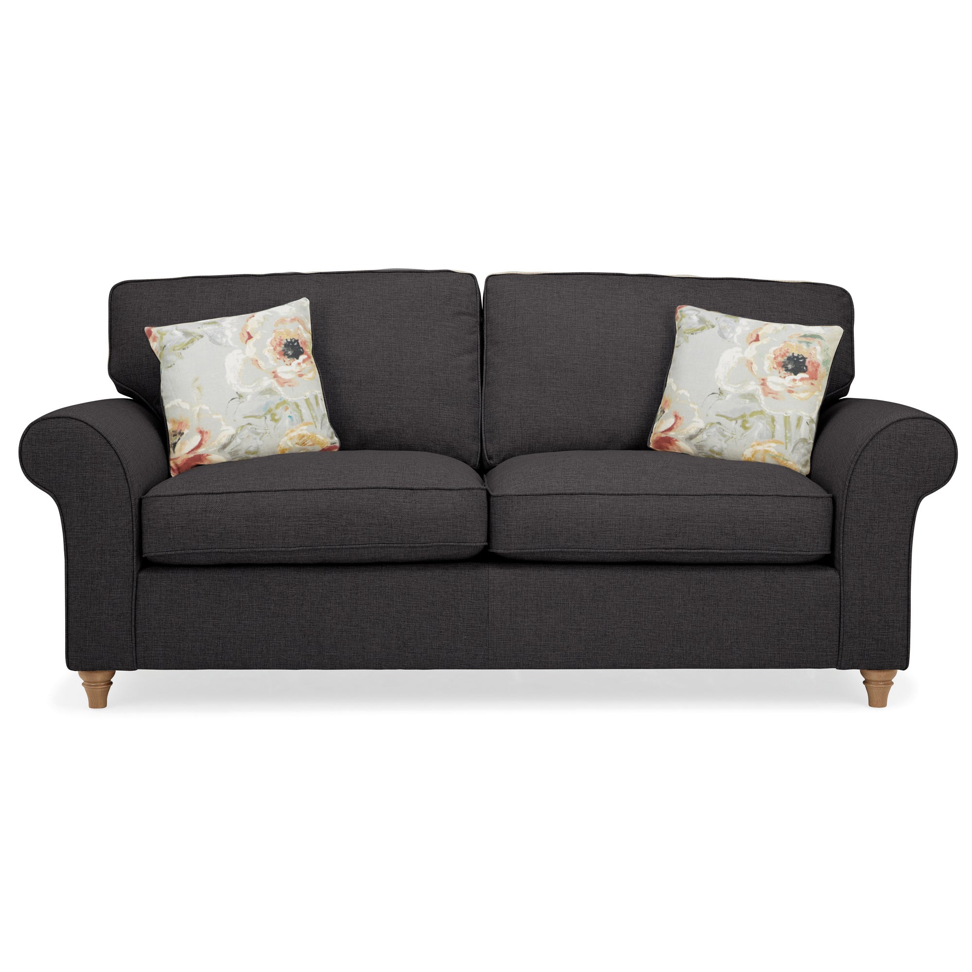Rosa 3 Seater Sofa Charcoal