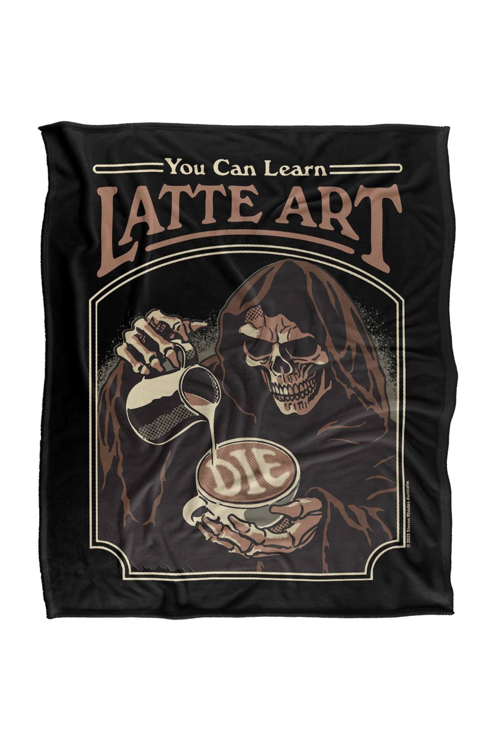 Steven Rhodes Latte Art Silky Touch Super Soft Throw Blanket
