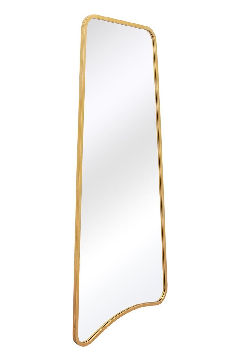 MirrorOutlet Gold Metal Trapezoid Shape Framed Wall Mirror (180CM X 85CM) 6