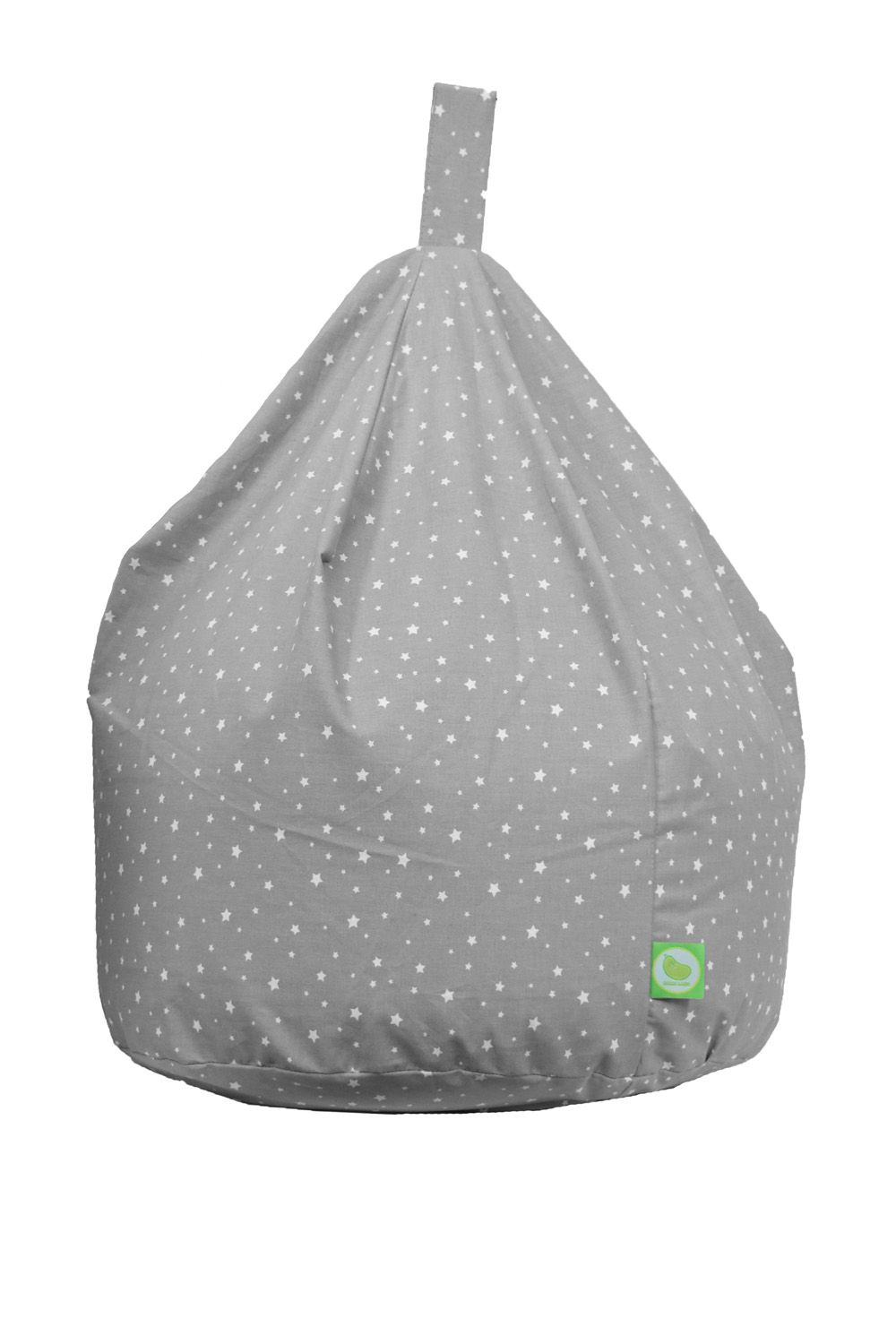 Bean Lazy Cotton Grey Stars Bean Bag Child Size