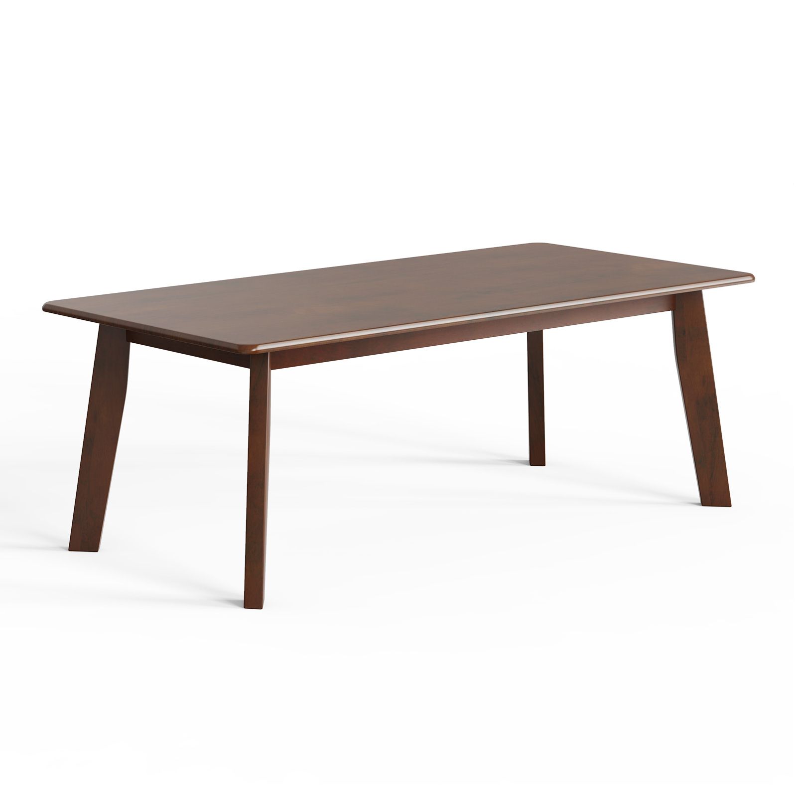 Costway 120CM Rectangular Coffee Table Modern Coffee Table in Brown
