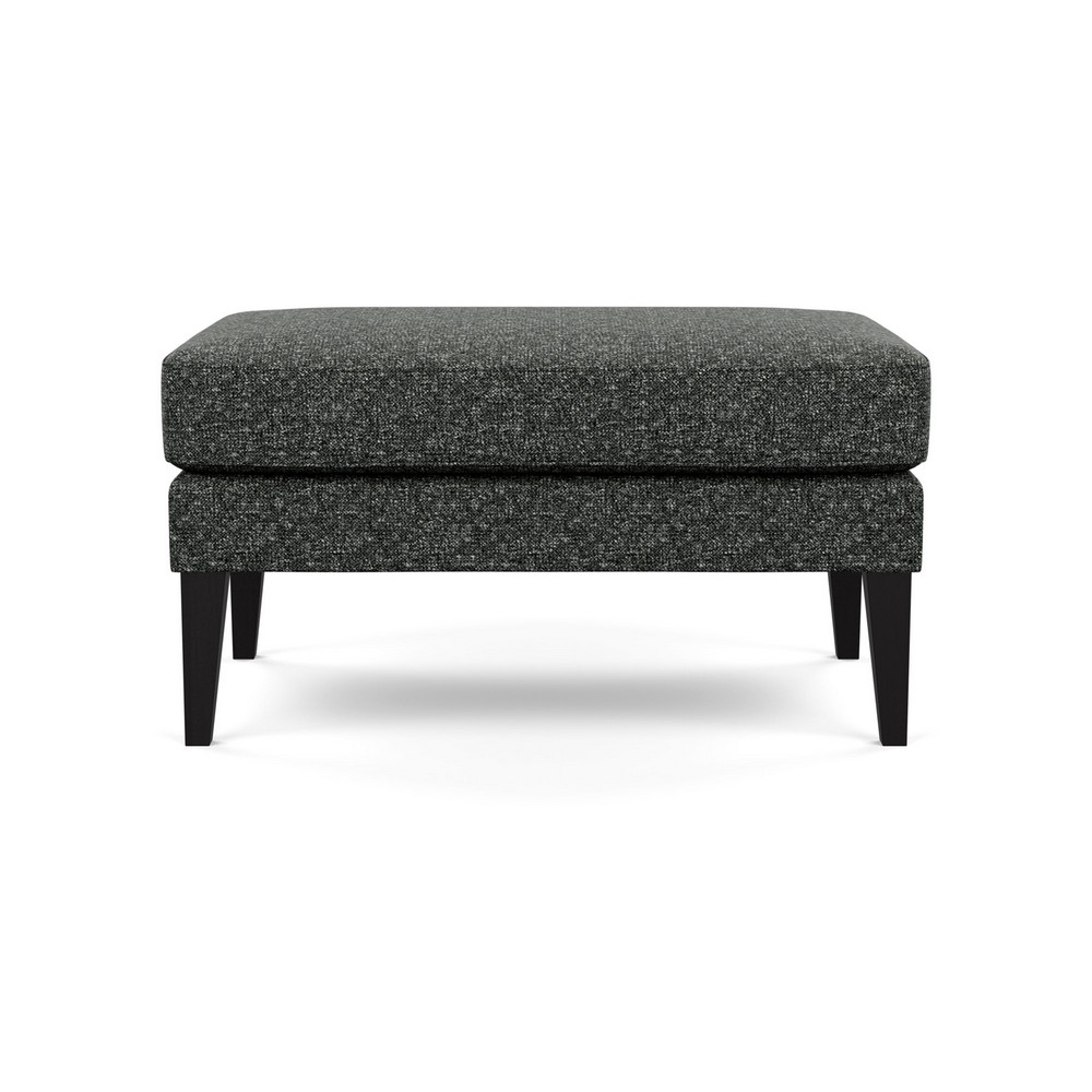 Heal's Richmond Ottoman Brecon Charcoal Black Feet