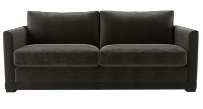 Aissa 3 Seat Sofa Bed in Elephant Cotton Matt Velvet - sofa.com