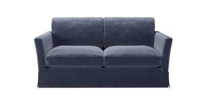 Otto 2 Seat Sofa Bed in Sapphire Smart Velvet - sofa.com