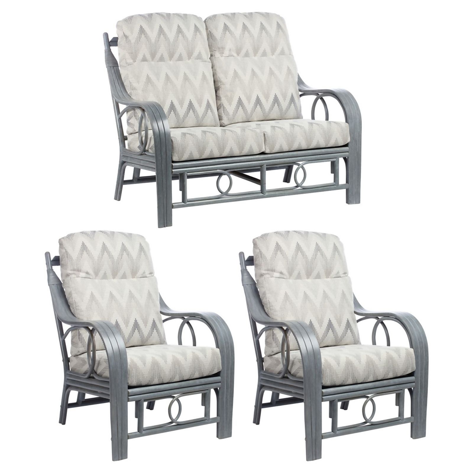 Madrid Grey 2 Seater Suite