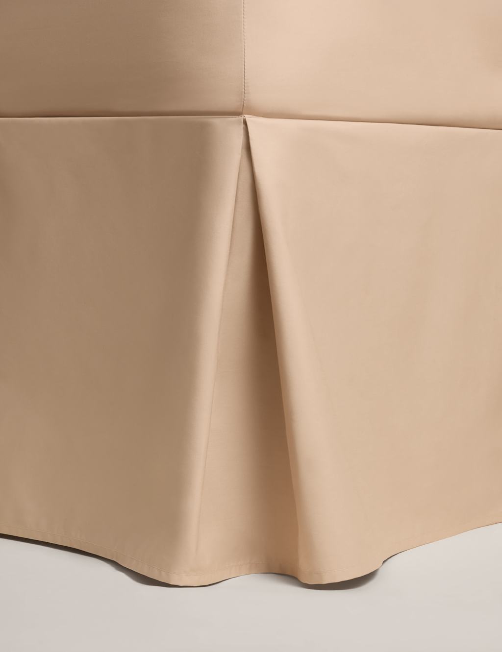 M&S Pure Egyptian Cotton Valance Sheet Biscuit