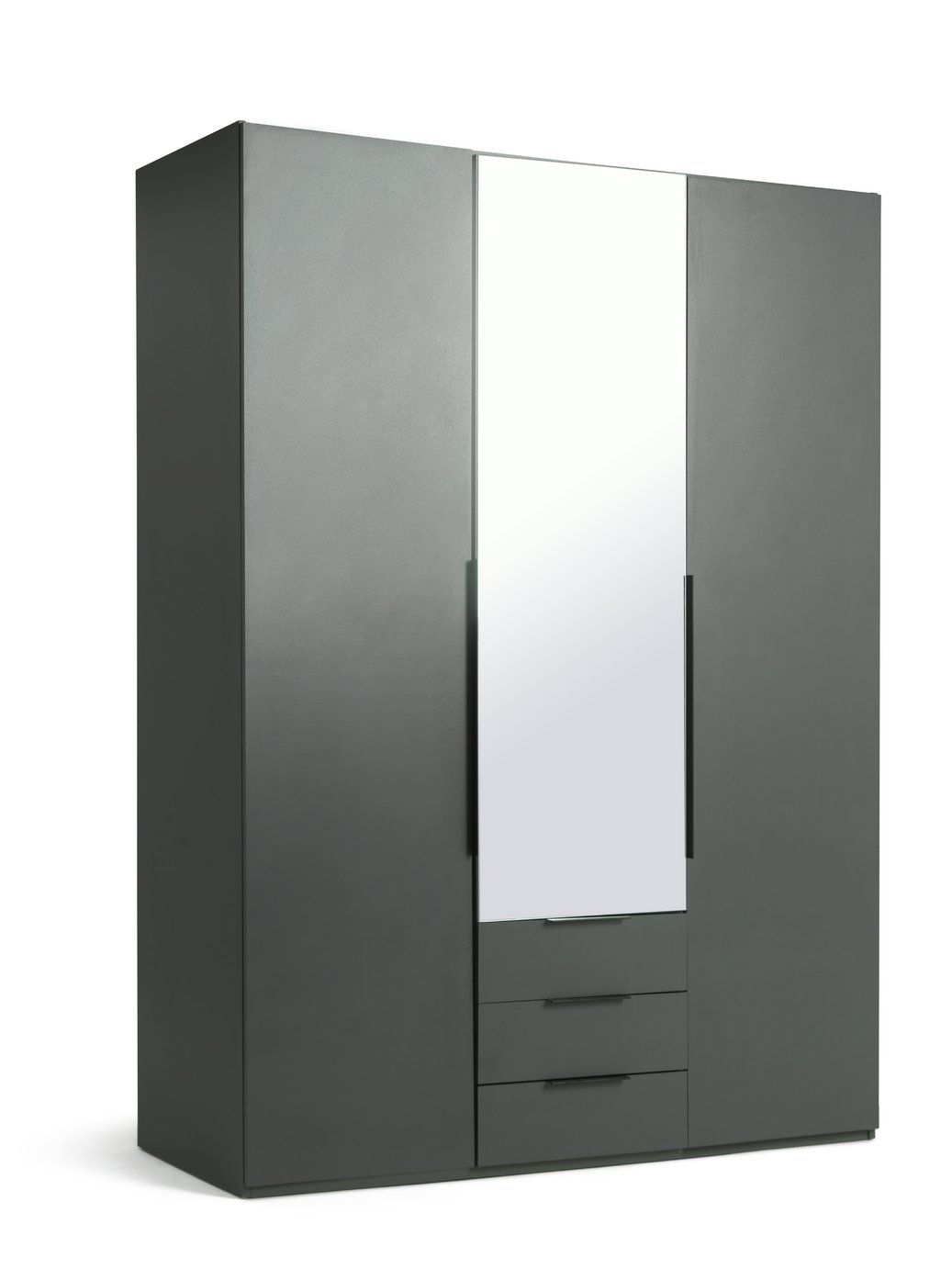 Argos Home Hallingford 3 Door 3 Drawer Wardrobe - Anthracite