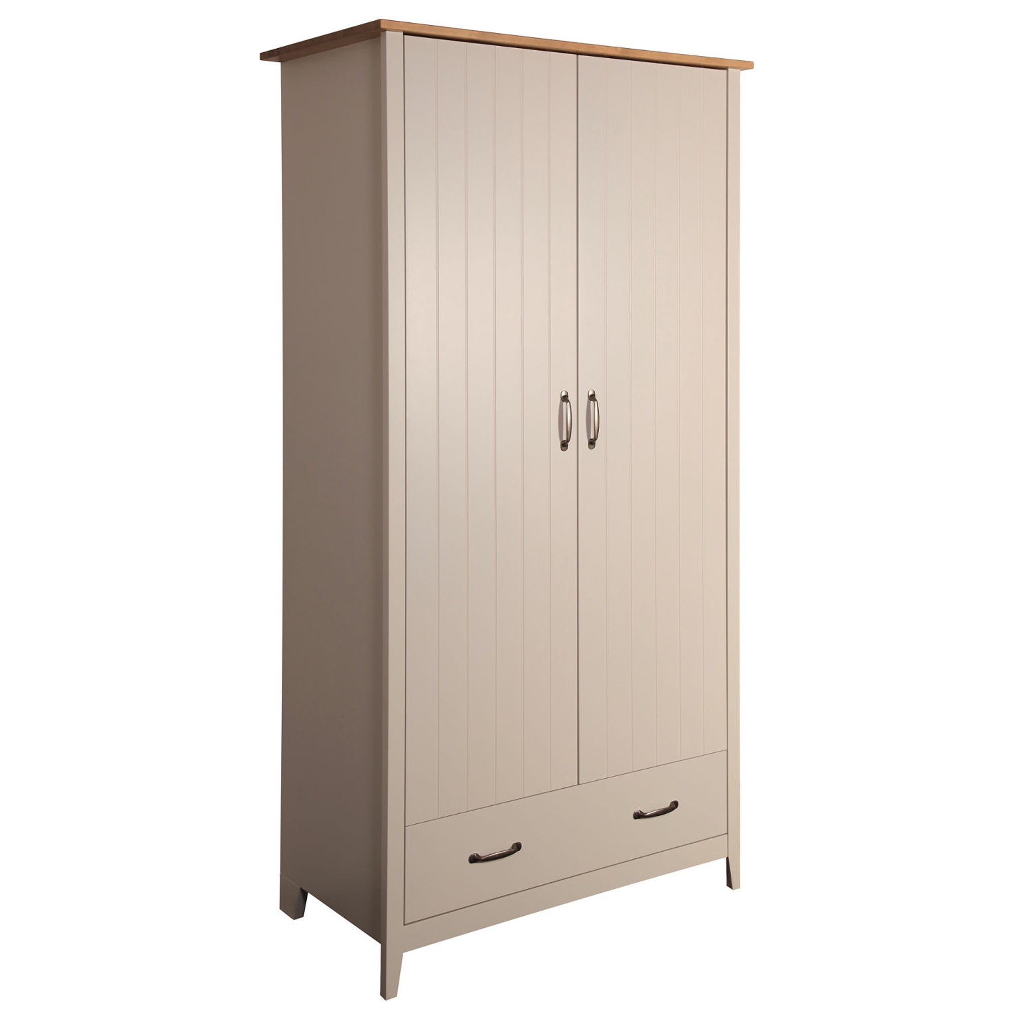 Norfolk Grey 1 Drawer Double Wardrobe Grey