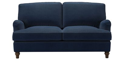 Bluebell 2 Seat Sofabed in Egyptian Blue Cotton Viscose Twill - sofa.com