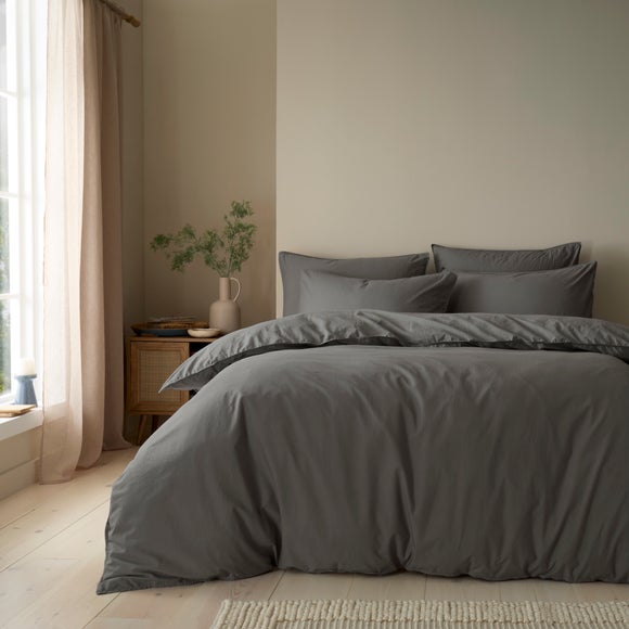 Soft Washed Cotton Duvet Cover & Pillowcase Set