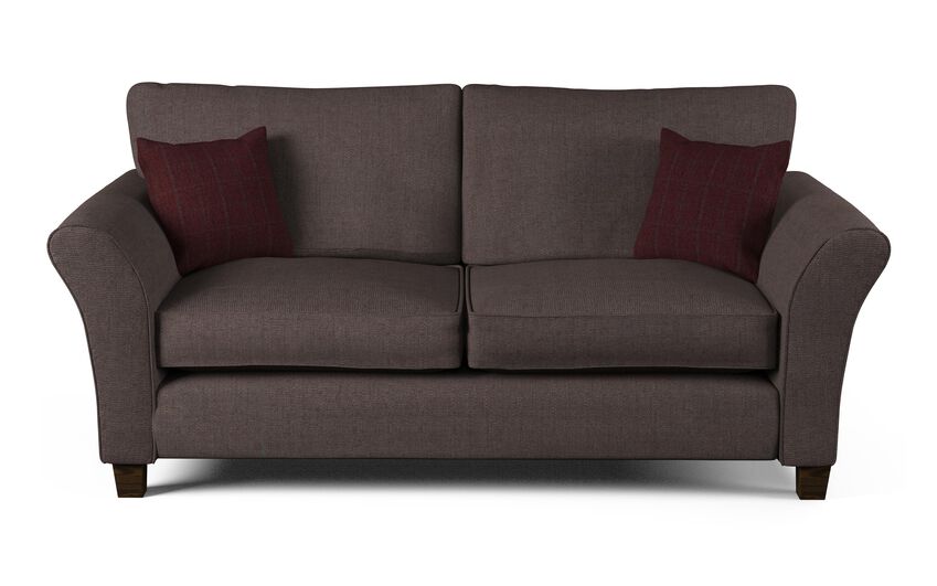 ScS Living Brown Hugo Fabric 3 Seater Standard Back Sofa | Sofa Sale | Sofa Sale
