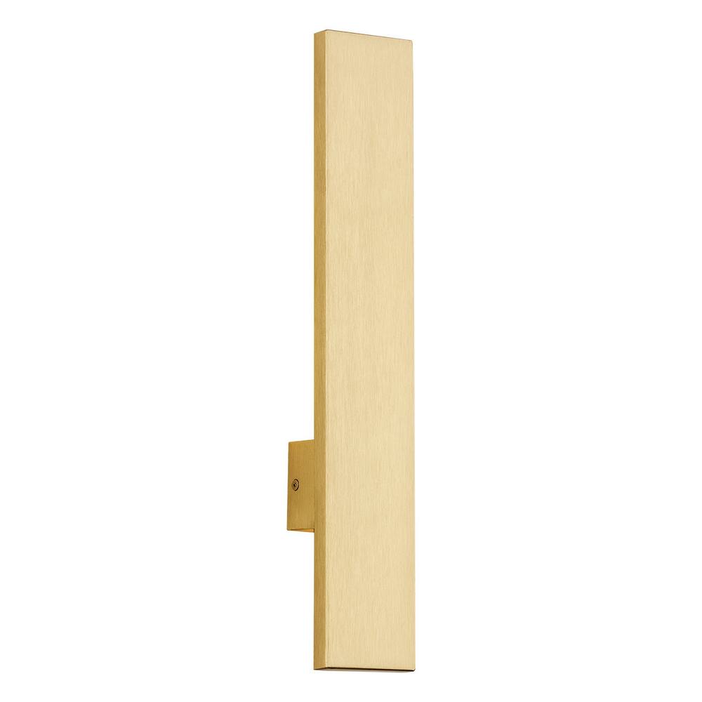 Netlighting Freemont Integrated LED Wall Lamp Brushed Brass 3000K in Yellow