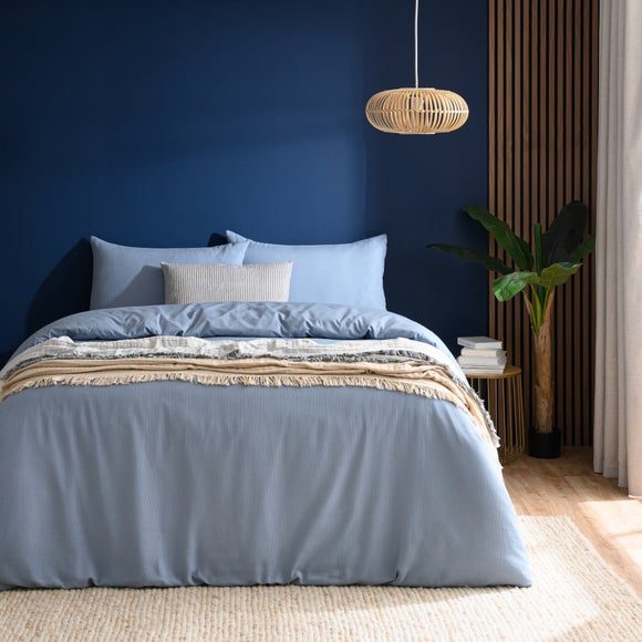 Newston Waffle Polycotton Duvet Cover & Pillowcase Set
