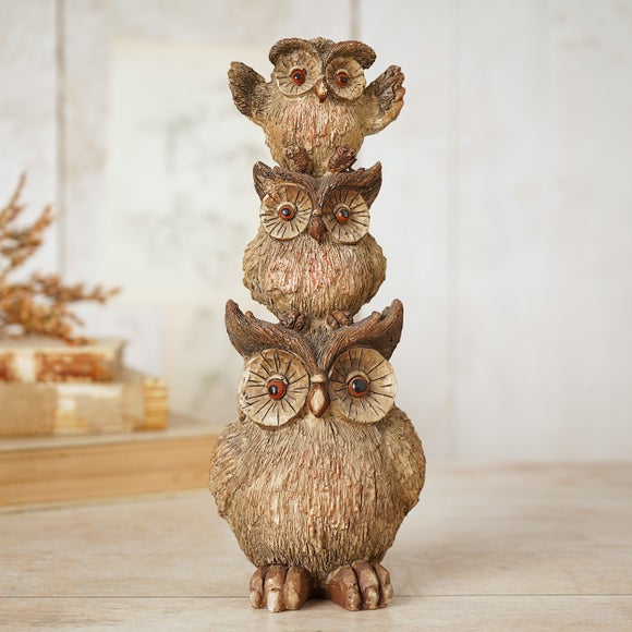 Country Living Stack Of Owls Ornament