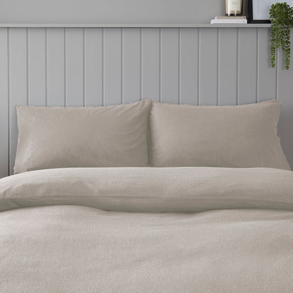 Soft & Cosy 100% Brushed Cotton Kingsize Standard Pillowcase Pair