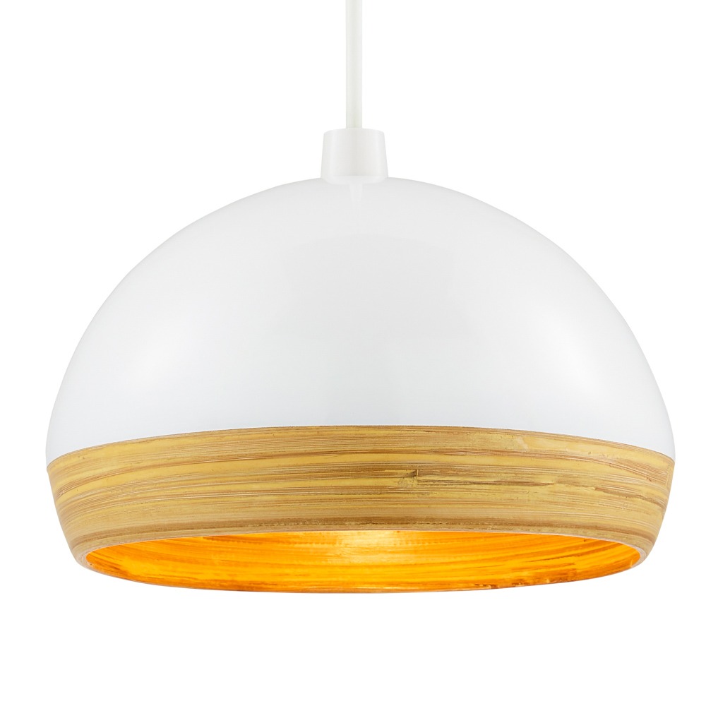 Bamboo Dome Easyfit Shade, White