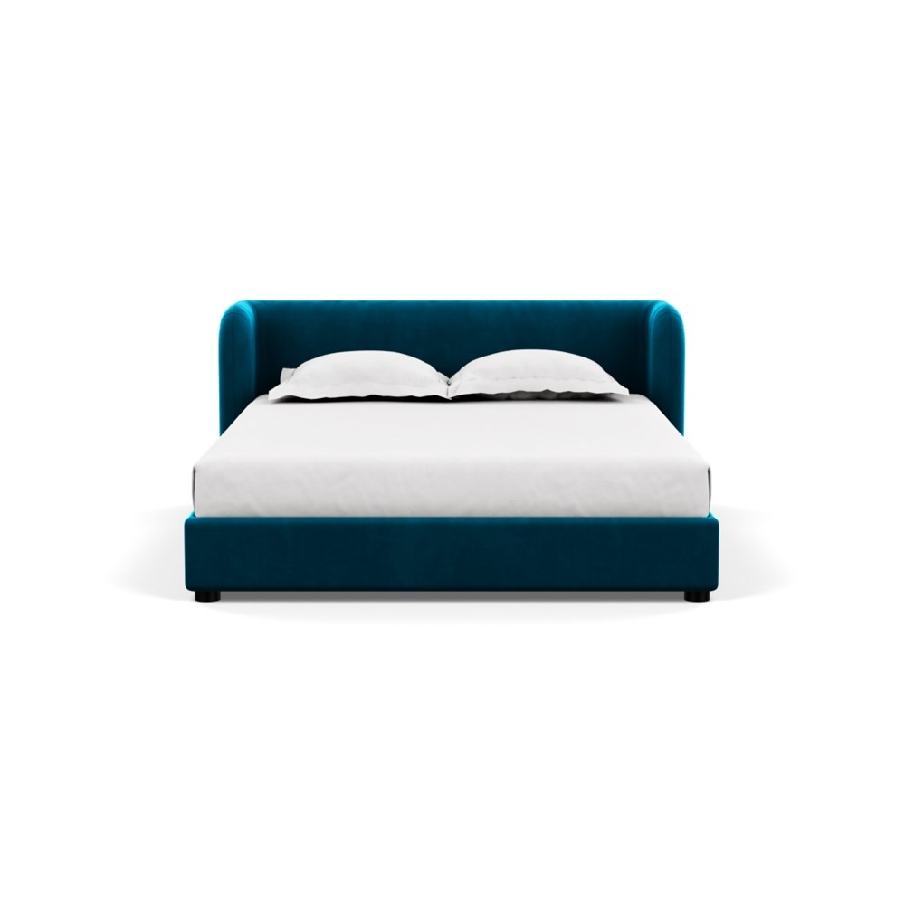 Heal's Group Bed King Velvet Teal
