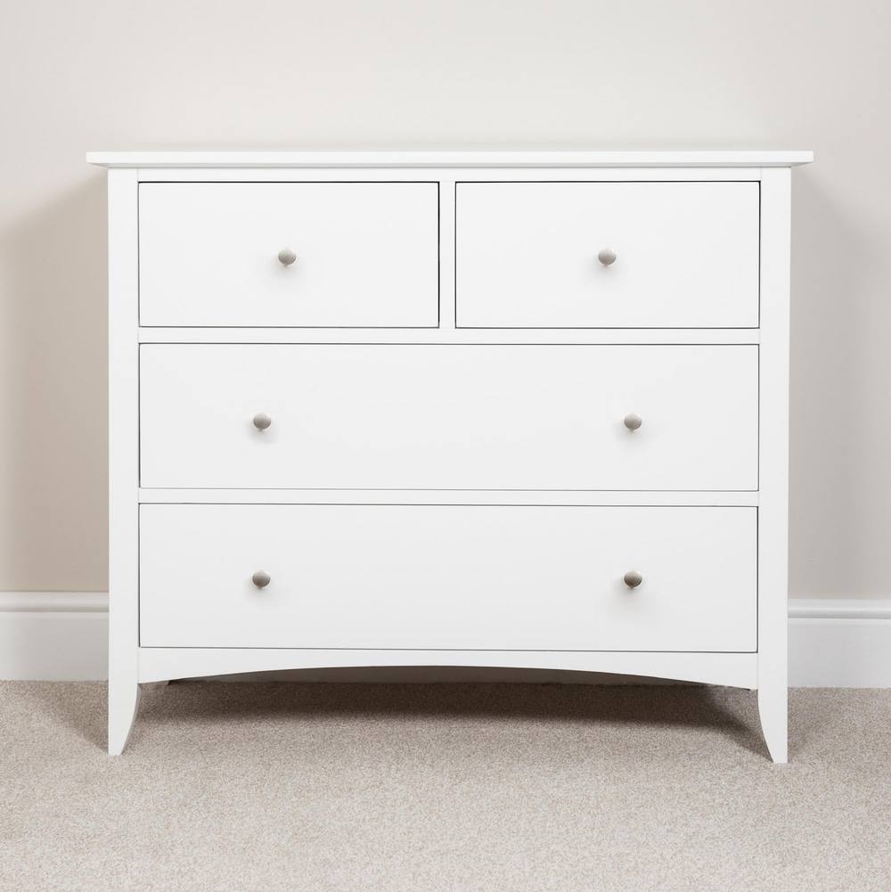 Statement Furniture Edward Hopper 4 Drawer Chest of Drawers in White