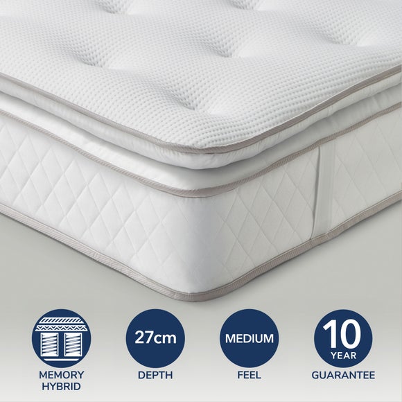 Fogarty Open Coil Memory Foam Pillow Top Hybrid Mattress