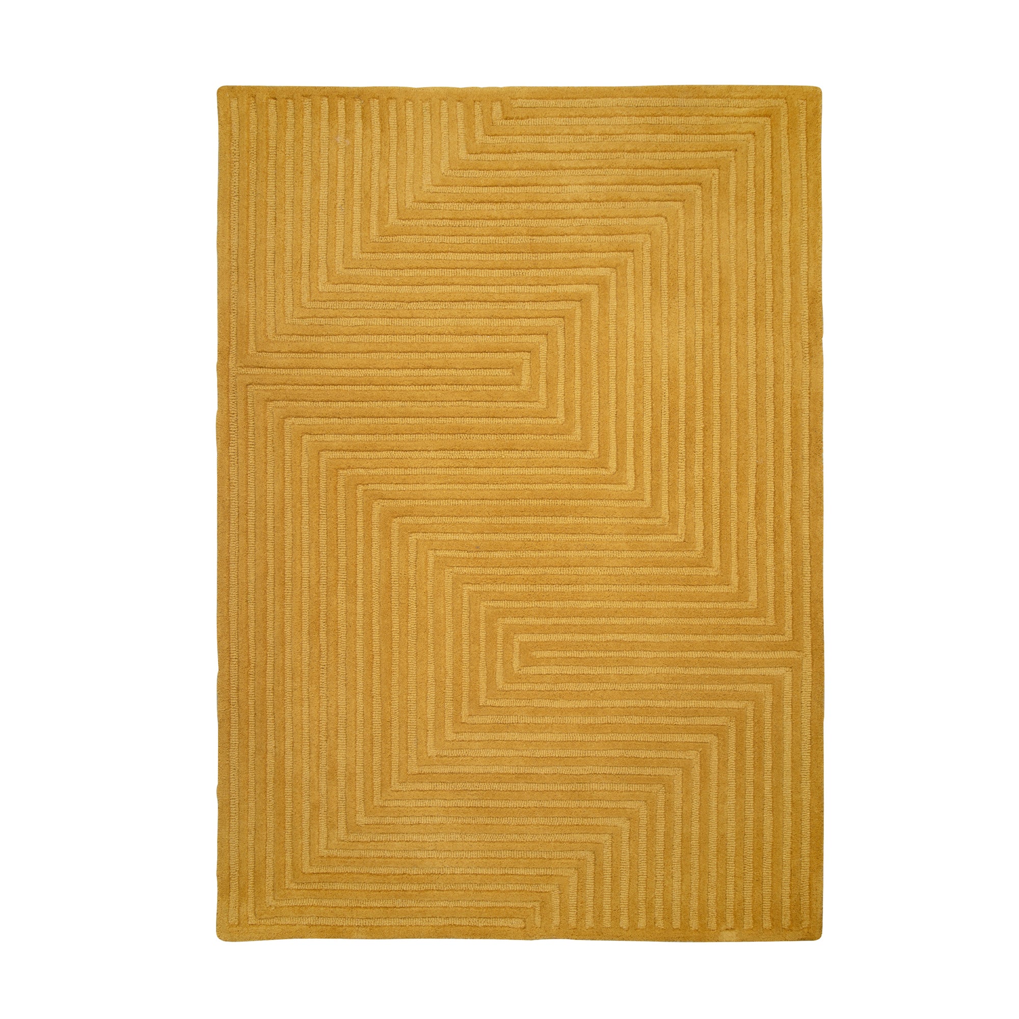 Maze Wool Rug Maze Ochre
