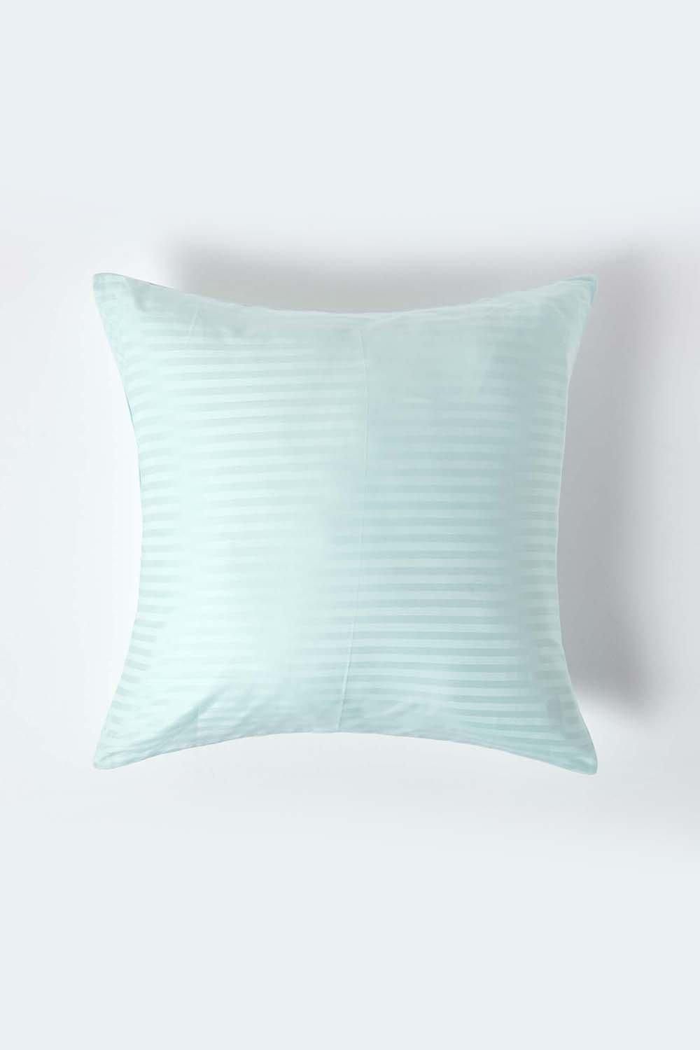 Homescapes Continental Pillowcase Egyptian Cotton 330 TC, 60 x 60 cm in Blue