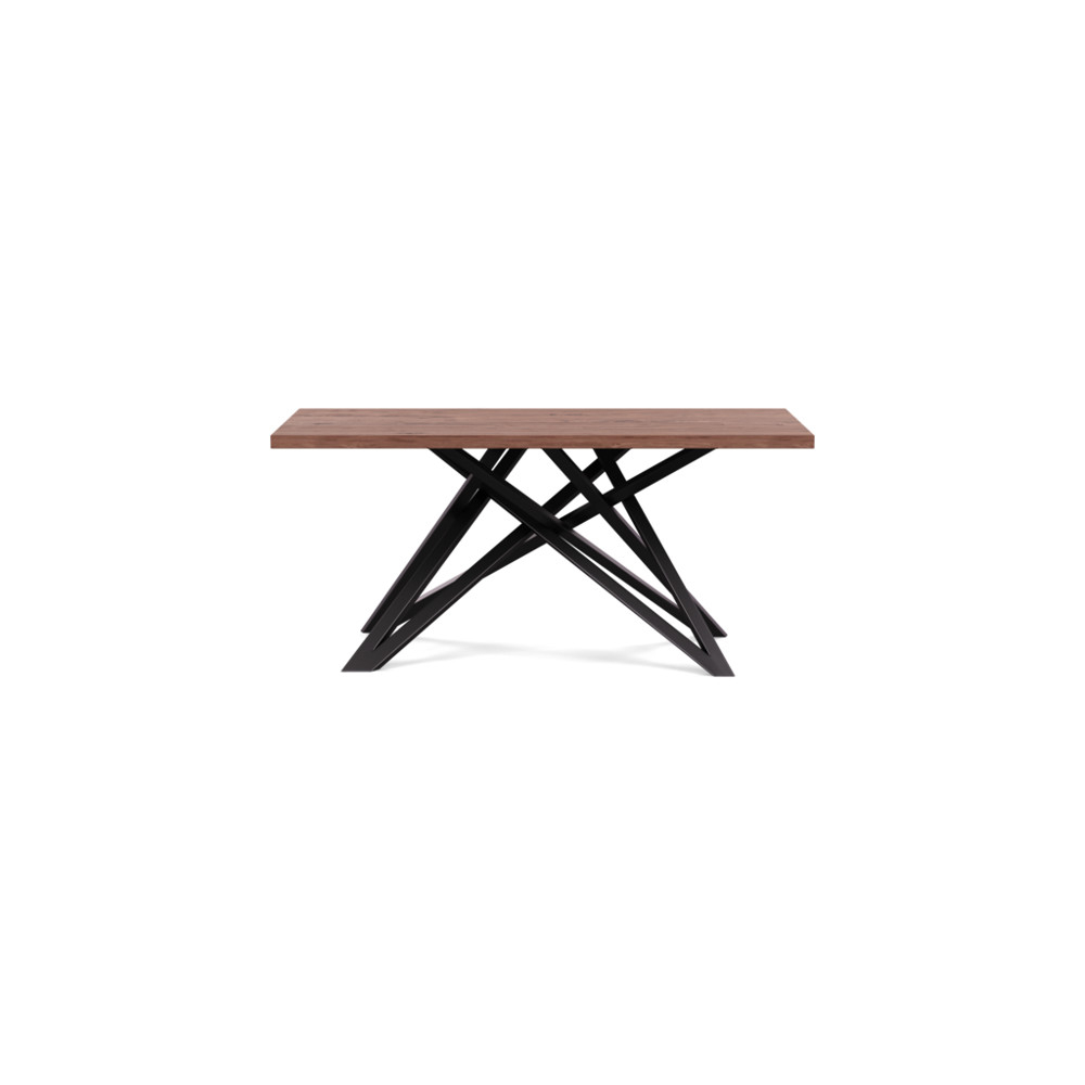 Heal's Vienna Dining Table 160x90cm Oiled Walnut Straight Edge Filled