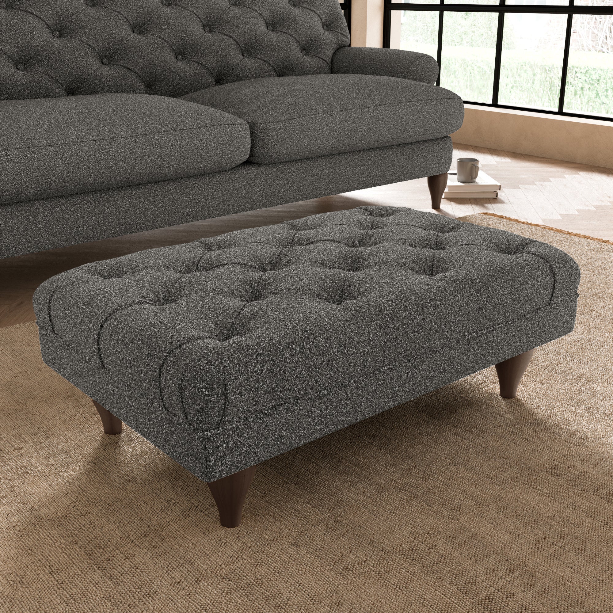 Warwick Cosy Marl Footstool Cosy Marl Granite