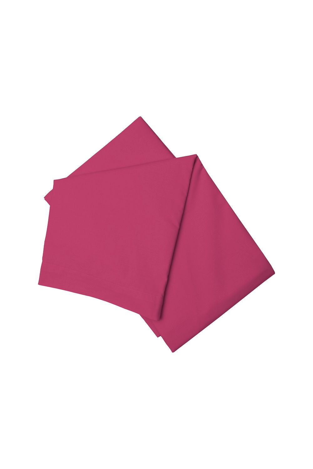 Belledorm Easy Care 200 Thread Count Cotton Polyester Percale Flat Sheet in Fuchsia