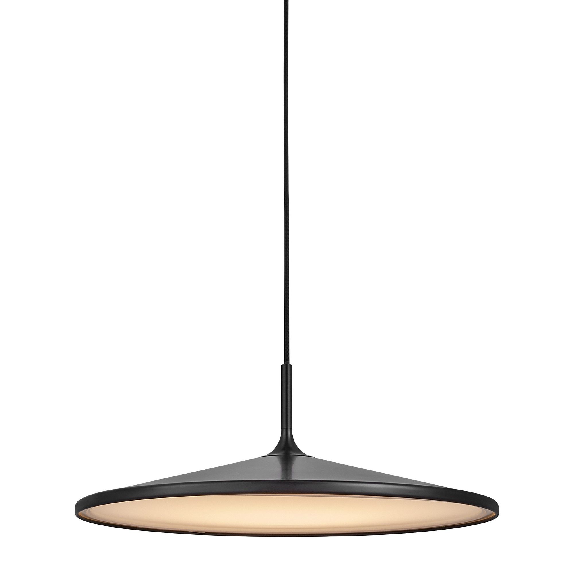 Nordlux Modern Indoor Pendant Light Black Metal Sensor Intergrated LED Solar 3-Level Dimming - Mains Powered, IP20