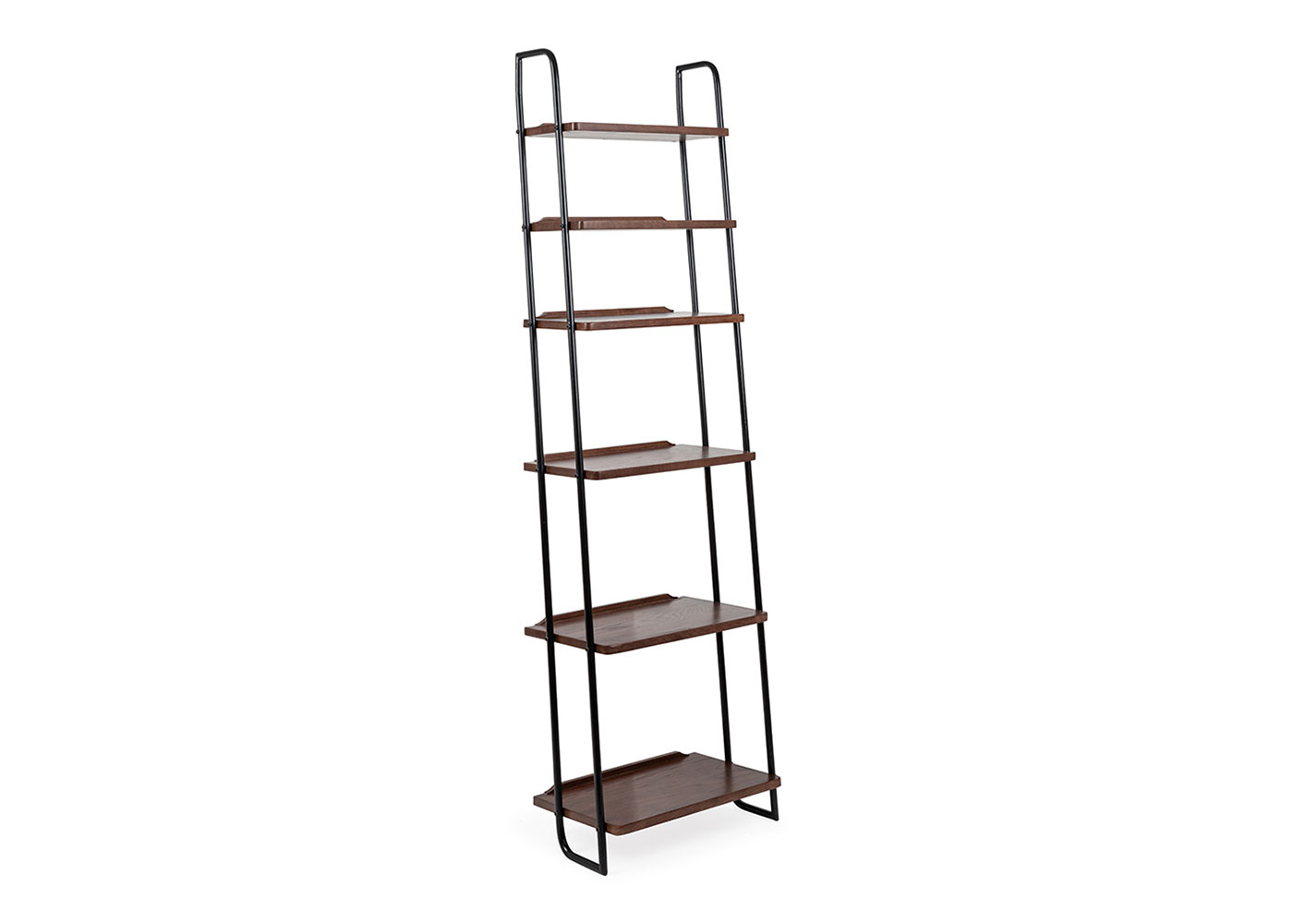 Heal's Brunel Lean To Narrow Shelves Dark Wood