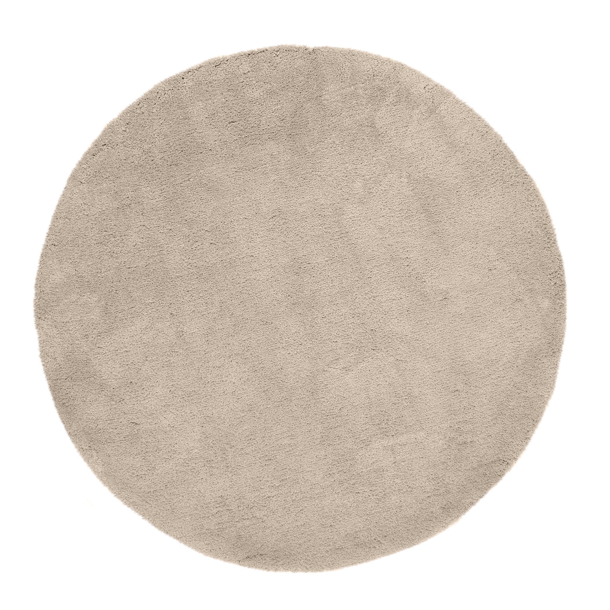 Teddy Bear Circle Rug Taupe