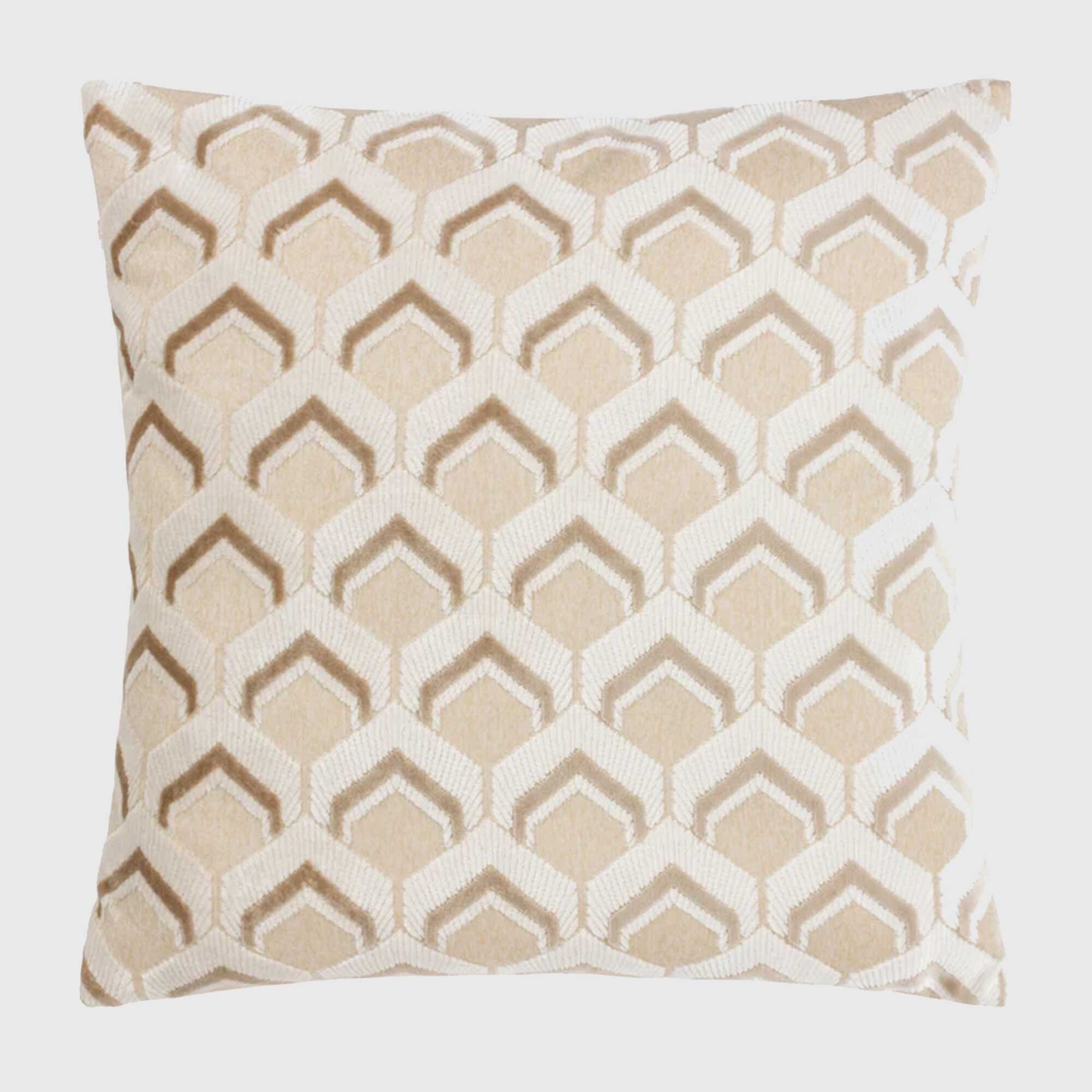 LEADON TAUPE CUSHION, Square Polyester | Barker & Stonehouse