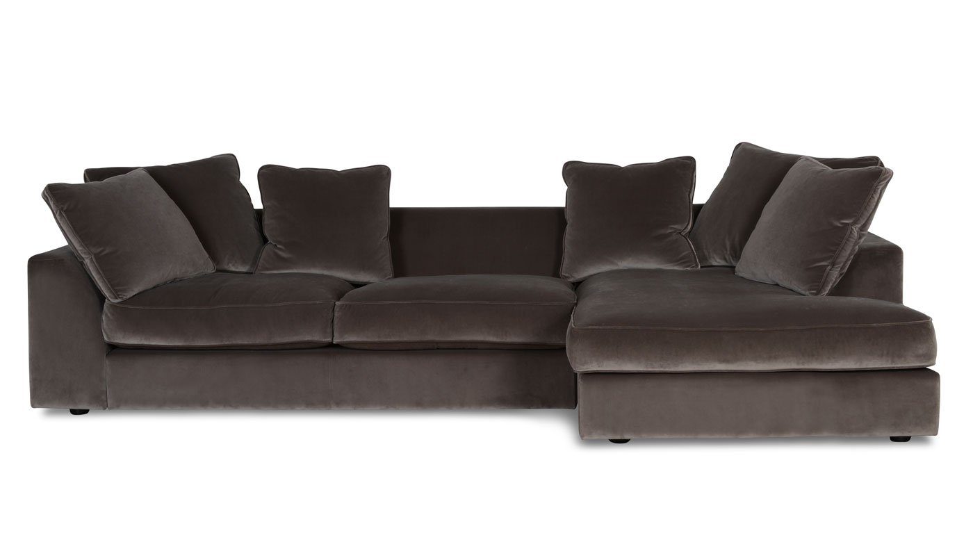 Heal's Cumulus Right Hand Facing Corner Sofa In Velvet