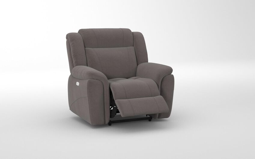 Brown Fabric Elland Power Recliner Chair