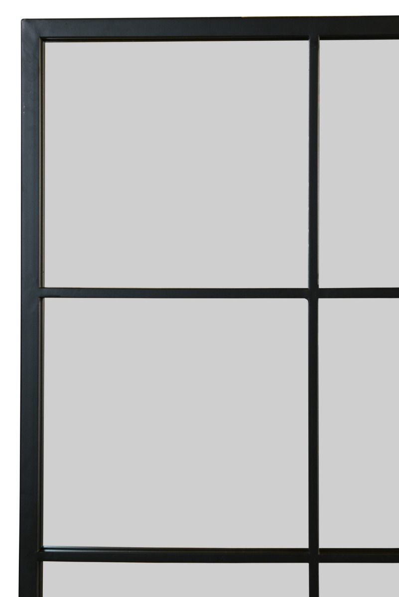 MirrorOutlet Black Modern Window Garden Wall Mirror 69" X 43" (174CM X 110CM) 6