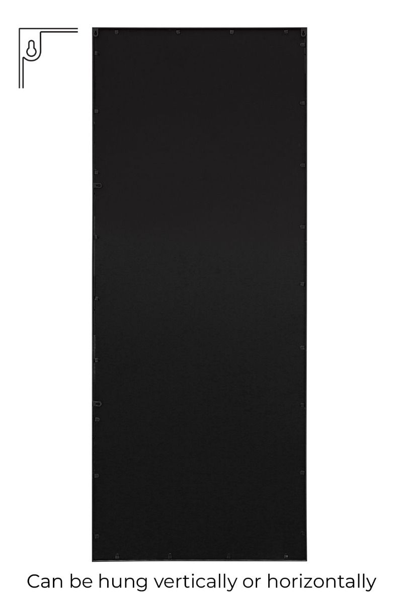 MirrorOutlet Black Modern Window Leaner / Wall Mirror 79" X 31" (200CM X 80CM) 5