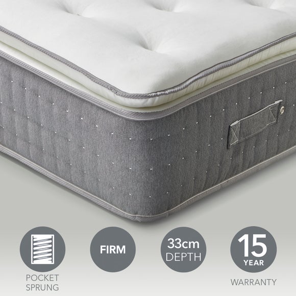 Hotel 2000 Pocket Ortho Memory Foam Pillow Top Hybrid Mattress